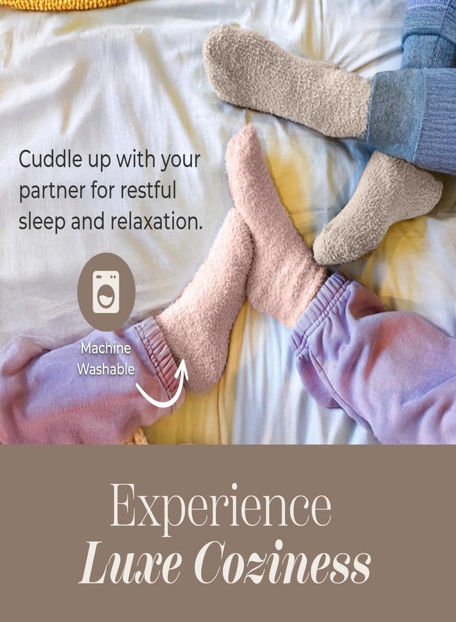 Dear Kitty Fuzzy Socks for Women & Men - Cozy Cloud Socks for Sleeping, Gifts, Spa, Travel, Stress Relief, Postpartum, Lounge Wear - Pink (Pack of 2) - Image 5